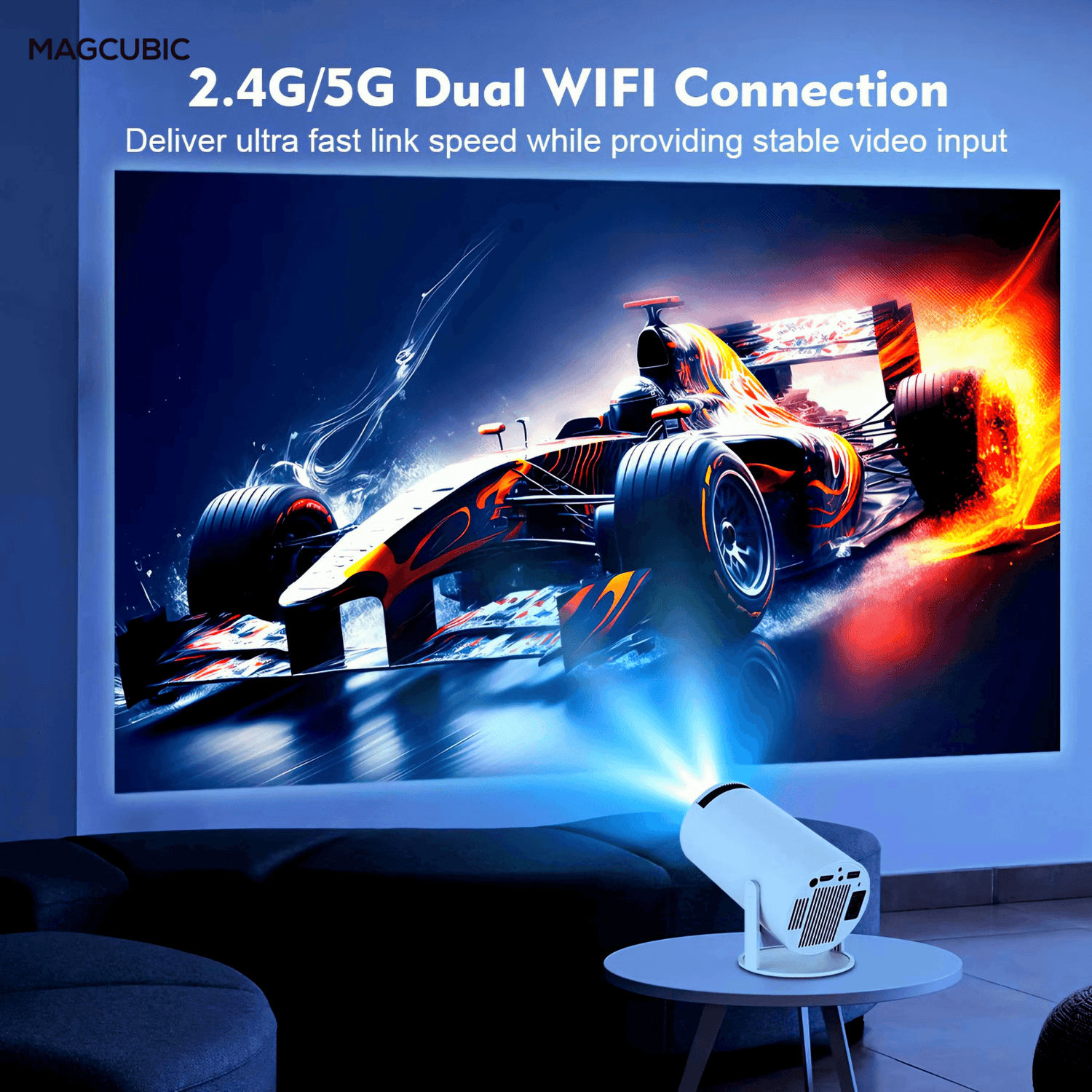 magcubic hy300 4k mini projector  Wireless_Connectivity